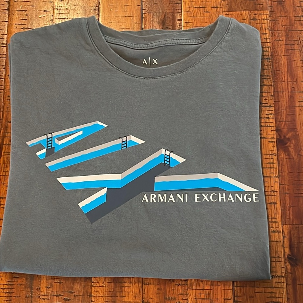 Armani Exchange Dark Gray short-sleeve Tee Shirt Men’s Small